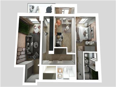 Apartament 3 camere | Finalizat | Porche Pipera