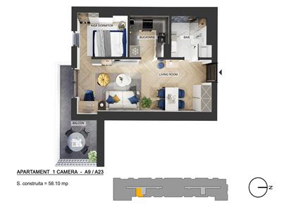 Apartament 2 camere | PIPERA PLAZA